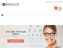 Tablet Screenshot of frisco-eyecare.com